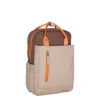 Ferron Miami Rucksack 9L Wasserabweisender Laptop Rucksack 13 Zoll für Arbeit und Schule aus PU Nylon Coffee