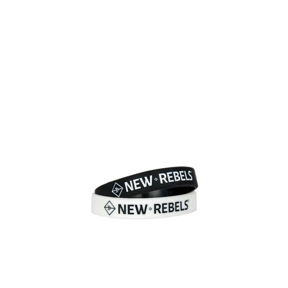 Neu Rebels Silikon-Armband Frau Weiß