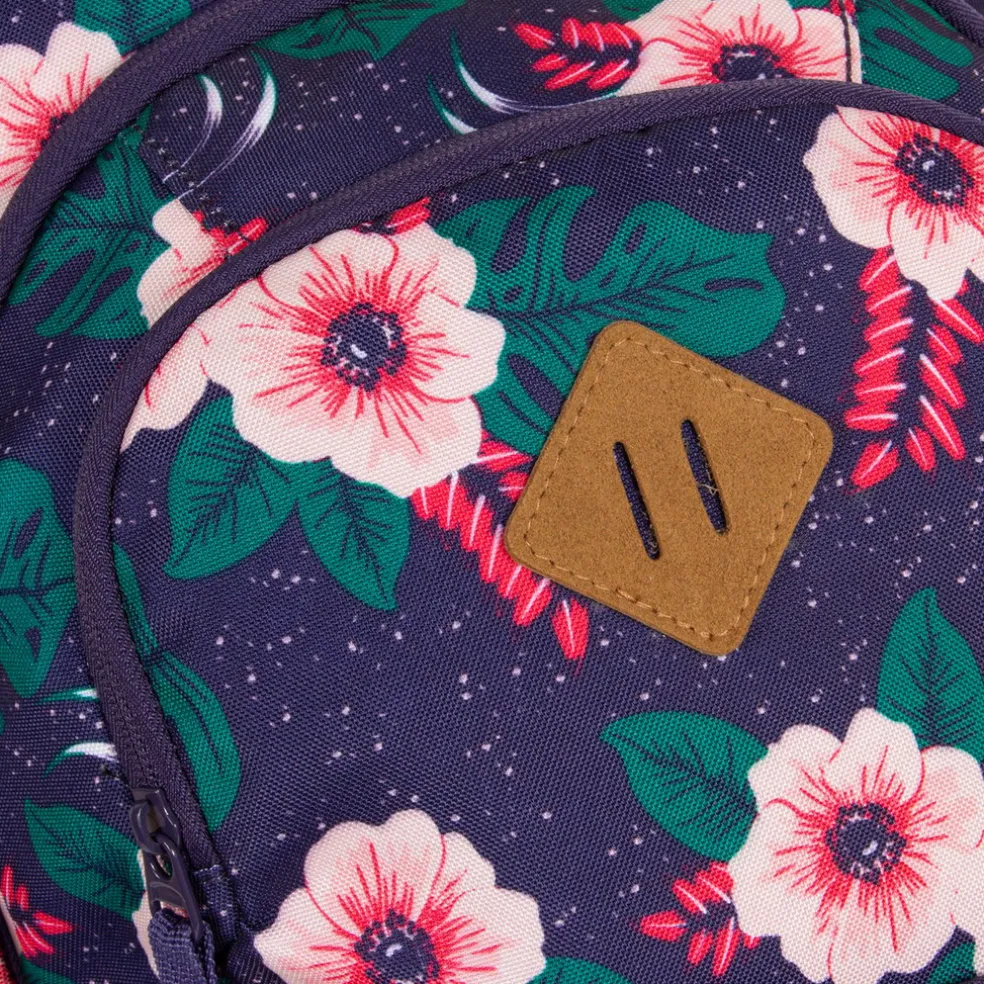 New Rebels ® Bts 4 Schultasche Mit Laptopfach Flower Print