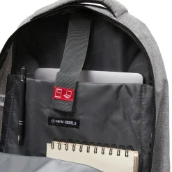 New Rebels ® Bts 3 Schultasche Mit Laptopfach Antracite
