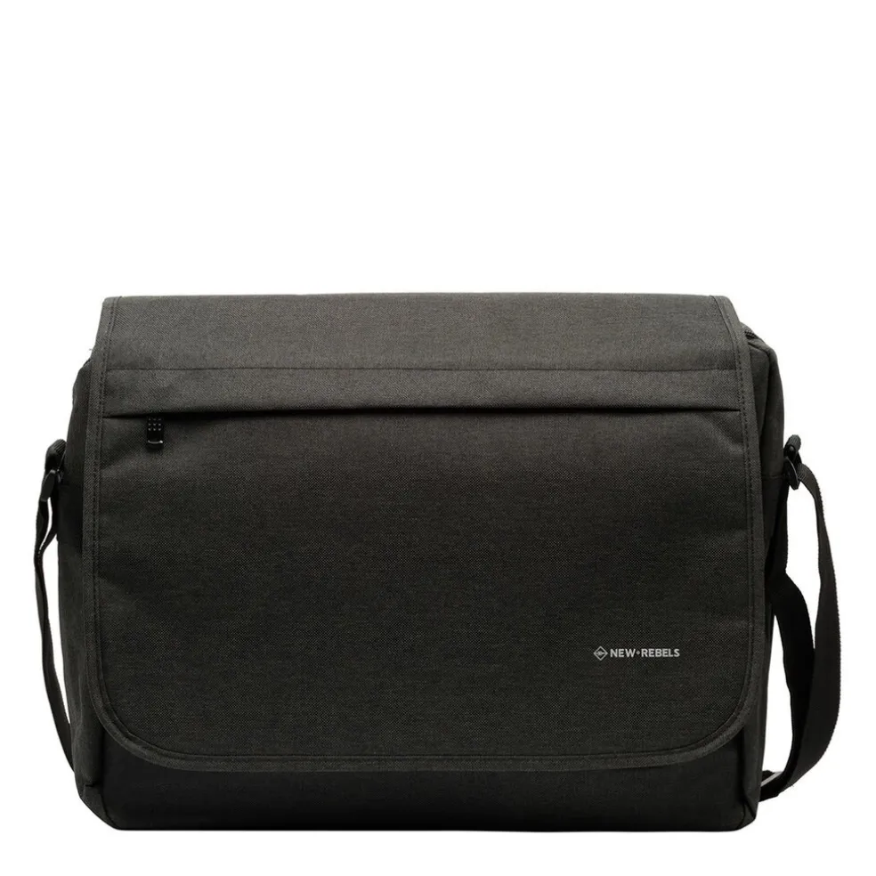 New Rebels ® Heaven26 – Large - Laptoptasche 15,6“ - Umhängetasche A4 - Schwarz