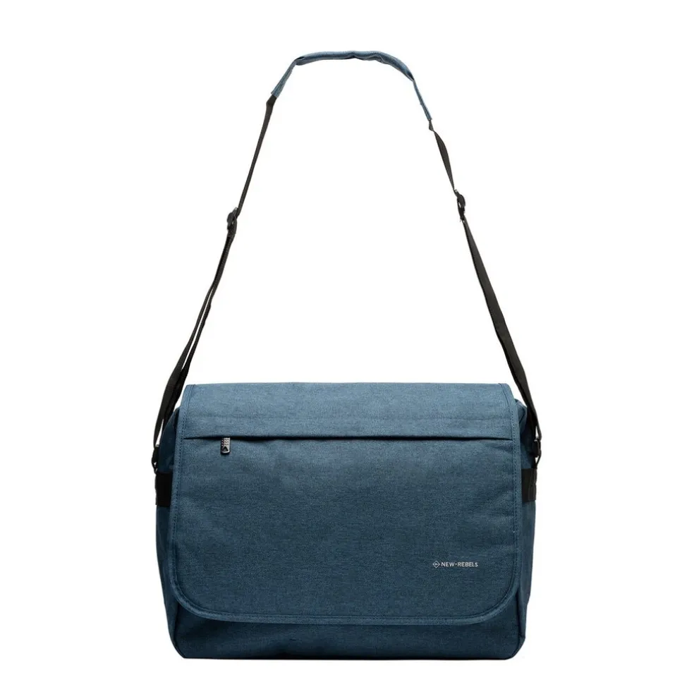 New Rebels ® Heaven26 – Large - Laptoptasche 15,6“ - Umhängetasche A4 - Schattenblau