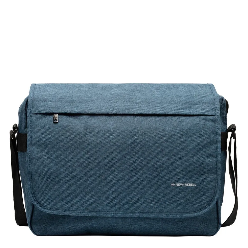 New Rebels ® Heaven26 – Large - Laptoptasche 15,6“ - Umhängetasche A4 - Schattenblau