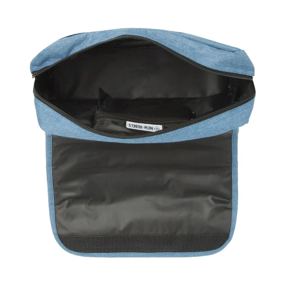 New Rebels ® Heaven25 - Medium Umhängetasche A5 - Crossbodytasche Soft Blauw