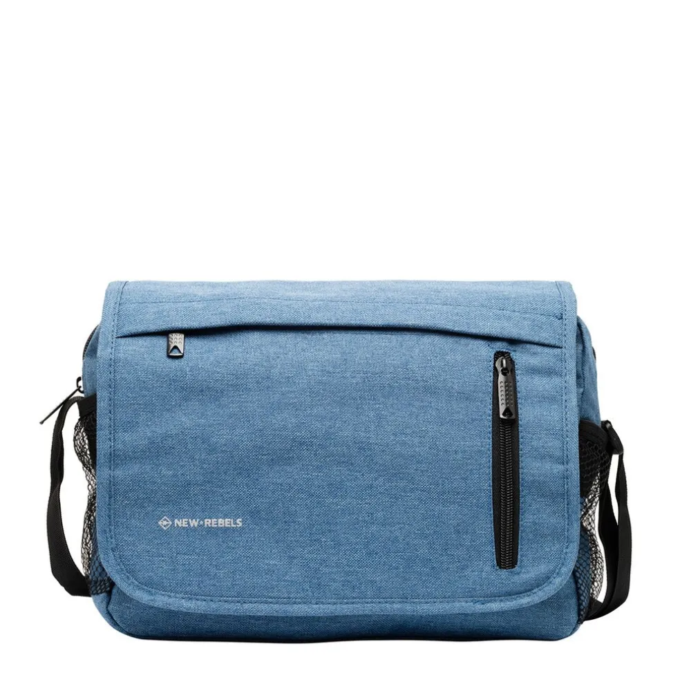 New Rebels ® Heaven25 - Medium Umhängetasche A5 - Crossbodytasche Soft Blauw