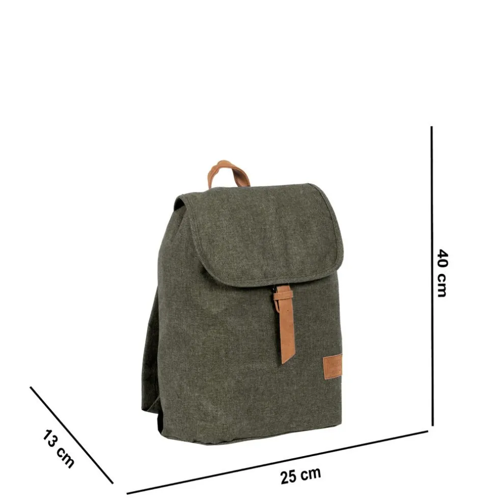 New Rebels ® Heaven Small Mit Überschlag Rucksack Dunkelgrün XIX | Rucksack