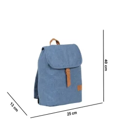 New Rebels ® Heaven Small Mit Überschlag Rucksack Soft Blau XIX | Rucksack