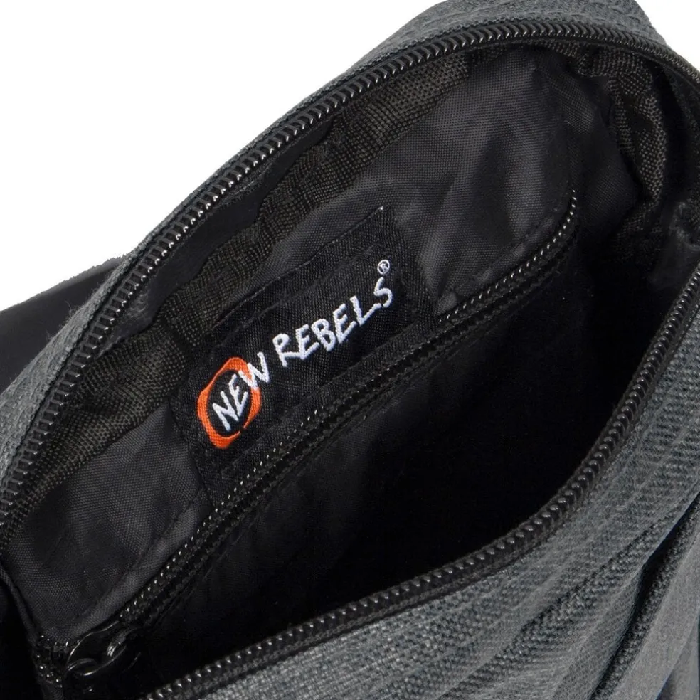 New Rebels ® Heaven Small Mit Überschlag Schwarz IV | Umhängetasche