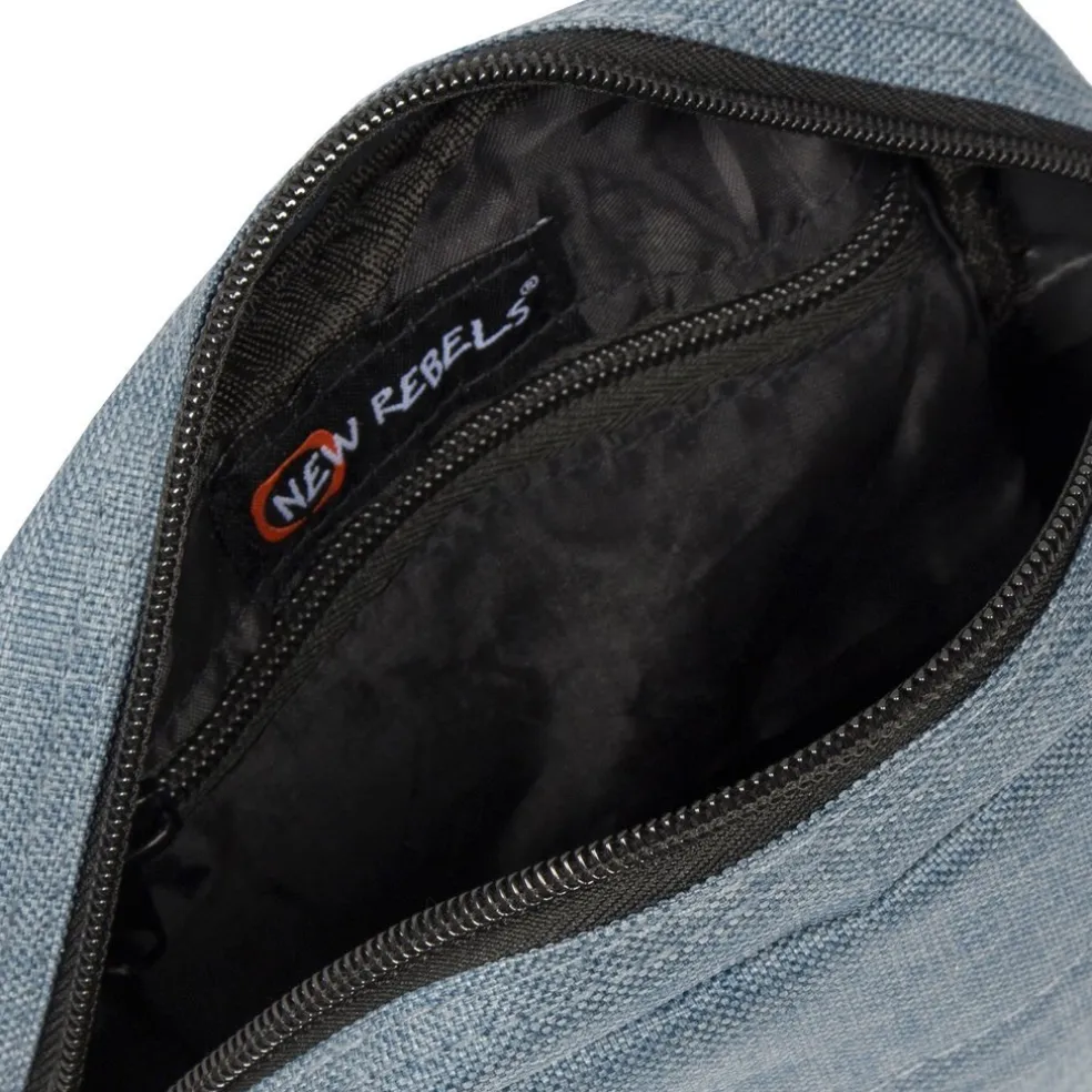 New Rebels ® Heaven Top Zip Soft Blau V | Umhängetasche