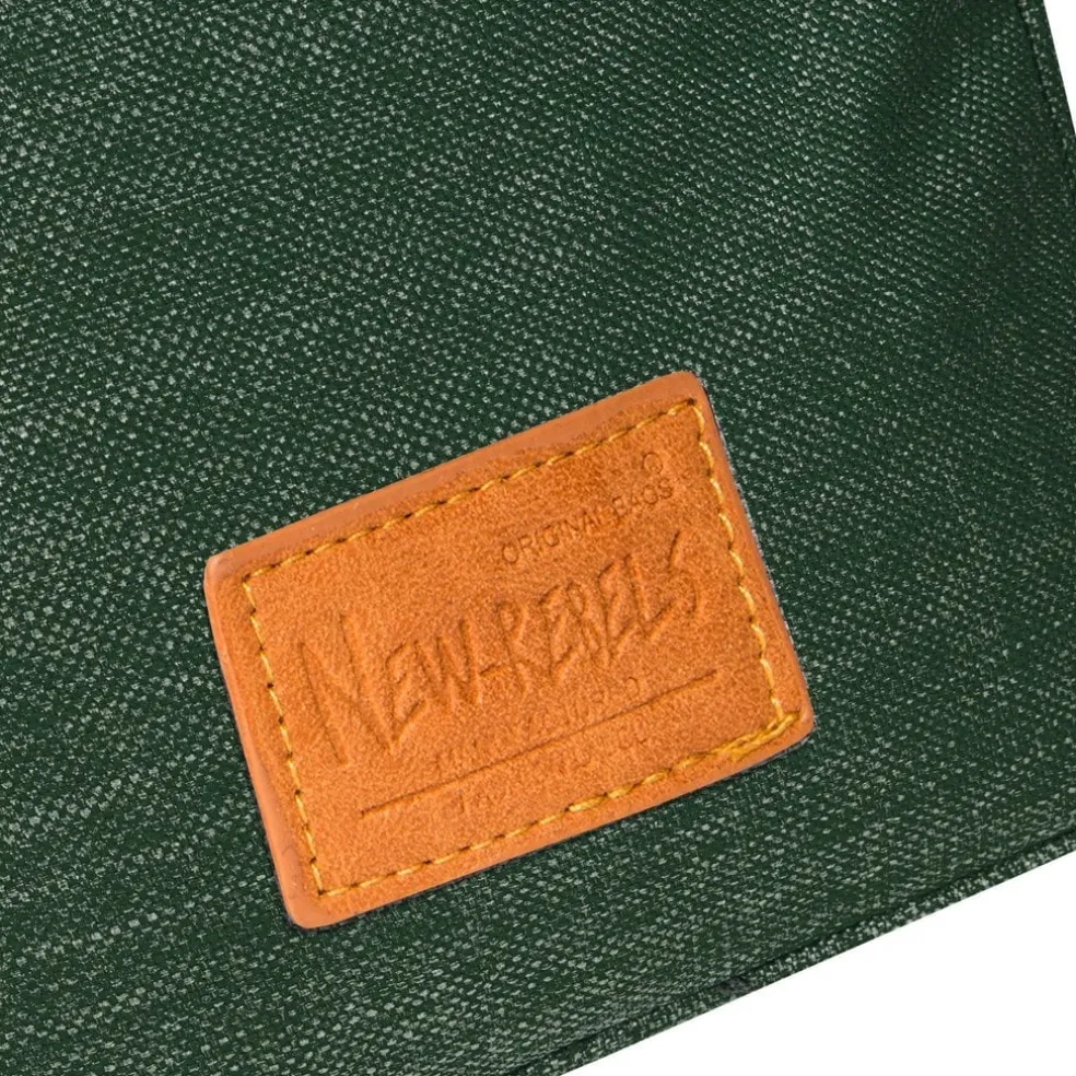 New Rebels ® Heaven Top Zip Dunkelgrün V | Umhängetasche