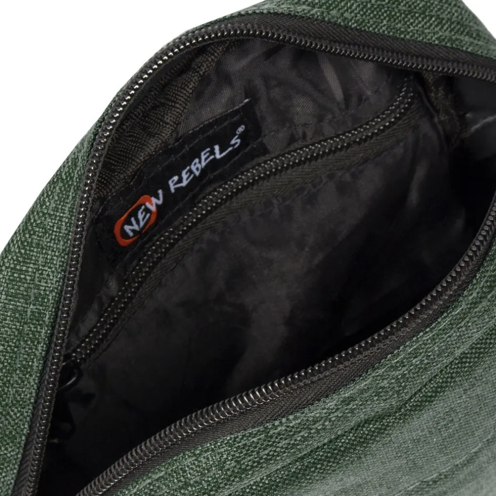 New Rebels ® Heaven Top Zip Dunkelgrün V | Umhängetasche