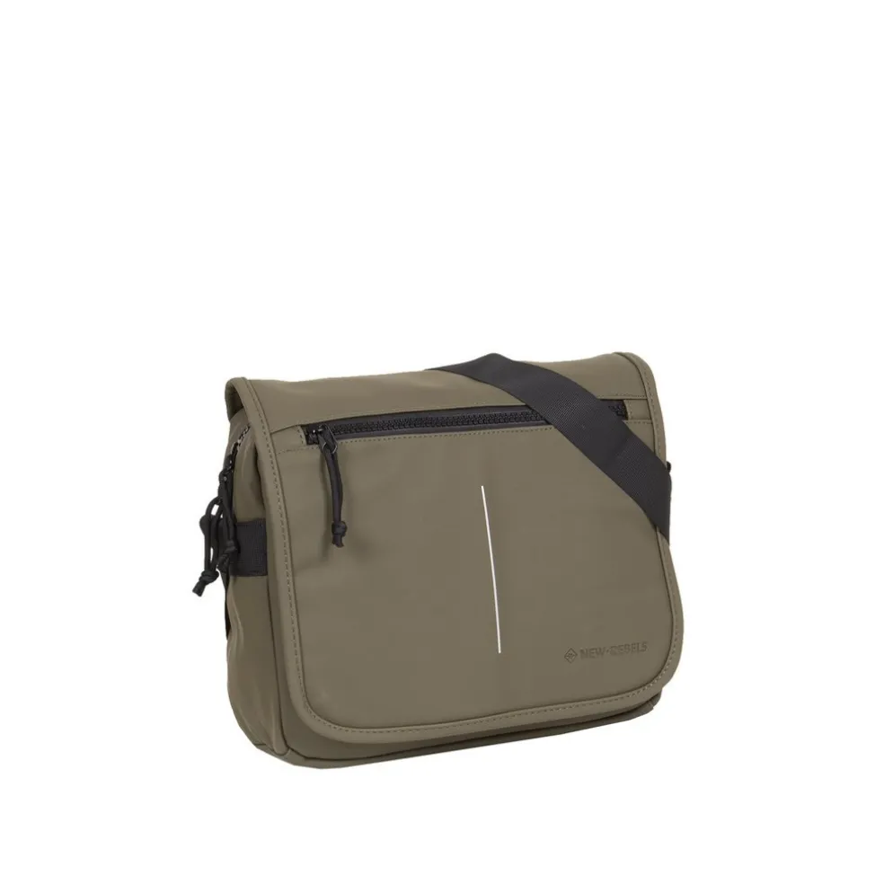 New Rebels ® Mart - Mit Überschlag Over - OlIVgrün - A5 - Umhängetasche Bag