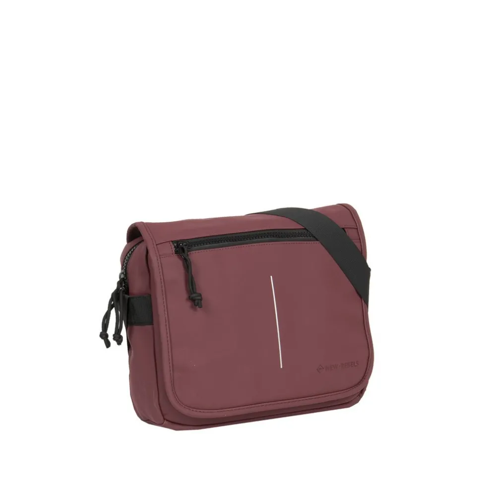 New Rebels ® Mart - Mit Überschlag Over - Burgundy - A5 - Umhängetasche Bag