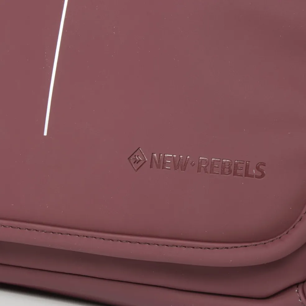 New Rebels ® Mart - Mit Überschlag Over - Burgundy - A5 - Umhängetasche Bag