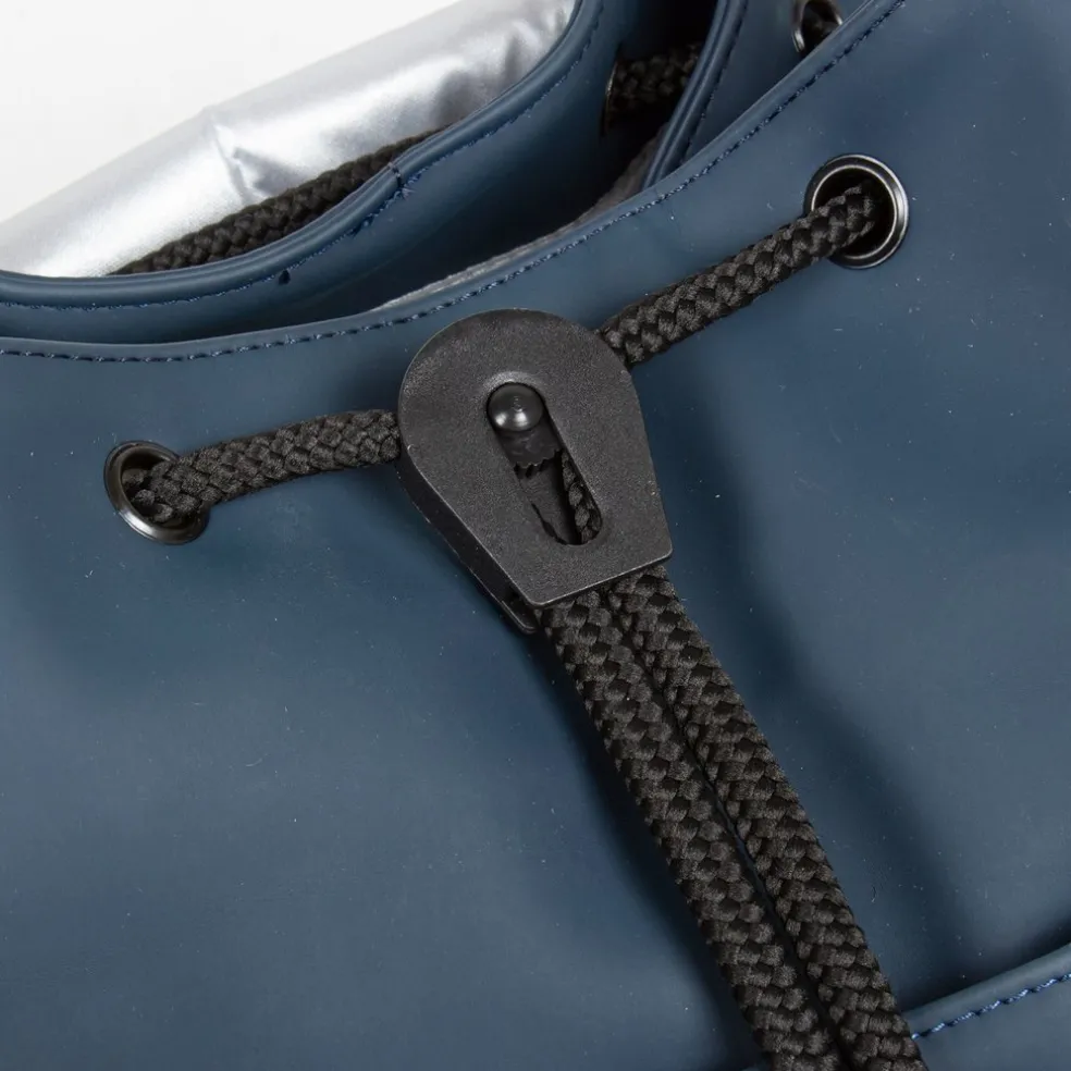 New Rebels ® Mart - Pu - Laptop - Rucksack - Wasserfest - Marineblau
