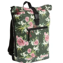 New Rebels ® Mart - Rolltop - Rucksack - Waterafstotend - Flower Dark - Large II