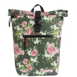 New Rebels ® Mart - Rolltop - Rucksack - Waterafstotend  - Flower Dark  - Large II