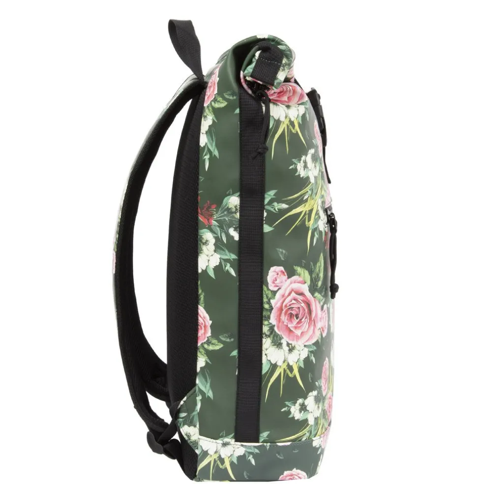 New Rebels ® Mart - Rolltop - Rucksack - Waterafstotend - Flower Dark - Large II