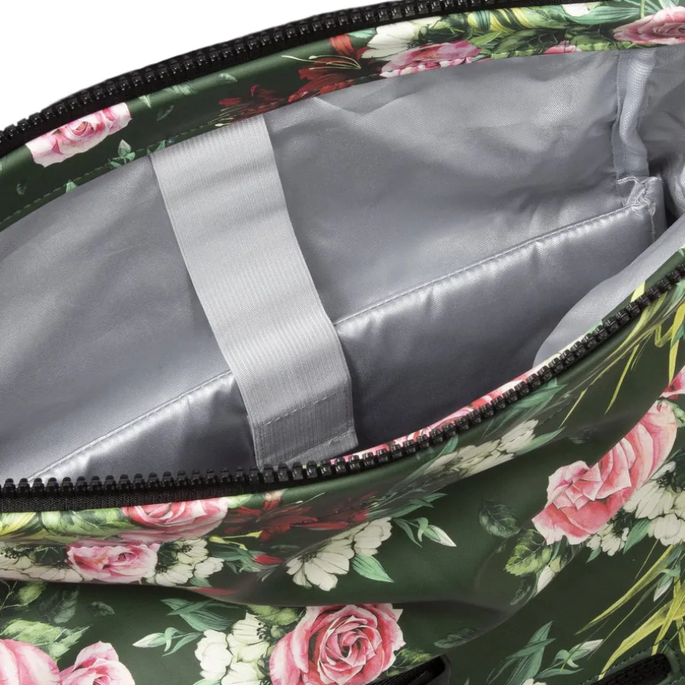 New Rebels ® Mart - Rolltop - Rucksack - Waterafstotend - Flower Dark - Large II