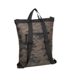 New Rebels ® Mart - Top Zip - Wasserfest - Rucksack - Laptop Bag 14Inch. - Shopper - Braun Camouflage