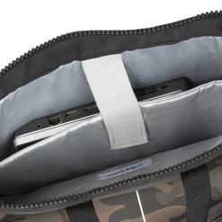 New Rebels ® Mart - Top Zip - Wasserfest - Rucksack - Laptop Bag 14Inch. - Shopper - Braun Camouflage