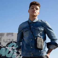 New Rebels ® Mart - Wasserabweisend - Telefontasche - Grau