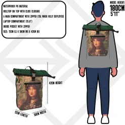 New Rebels - Mart Art Rucksack 21L Mona Lisa Wasserabweisend