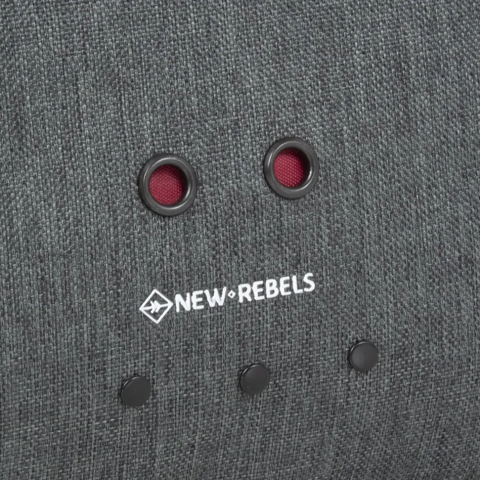 New Rebels ® Morris Rucksack Schwarz 2Tone 10L 26X10X35Cm