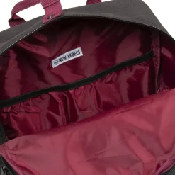 New Rebels ® Morris Rucksack Schwarz 2Tone 10L 26X10X35Cm