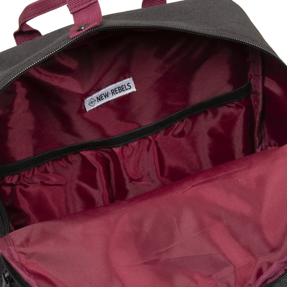 New Rebels ® Morris Rucksack Schwarz 2Tone 10L 26X10X35Cm