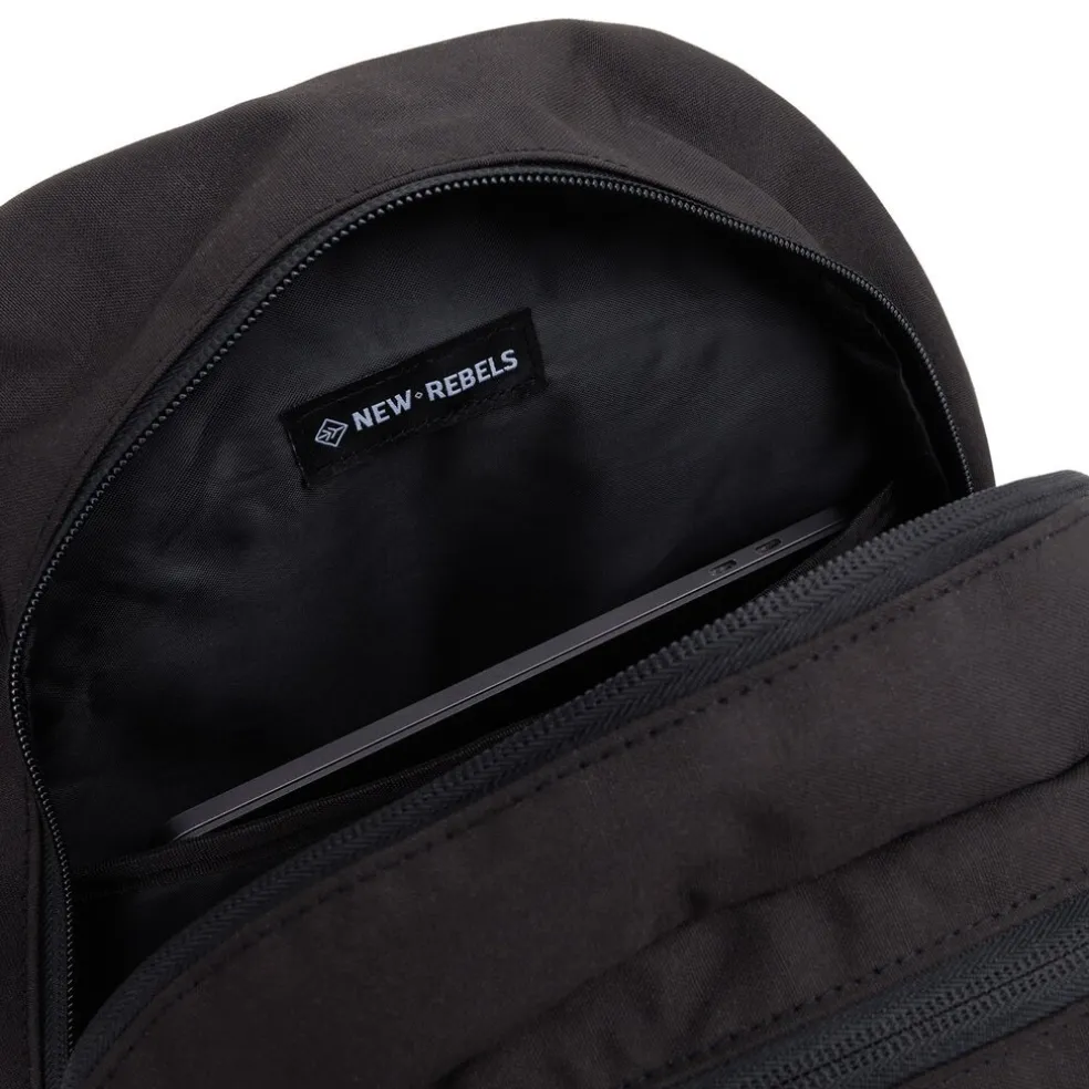 New Rebels - Otis - Stanford Rucksack 20L - Duotone - strapazierfähiges wasserabweisendes Polyester - 15.6" Laptop - Schwarz