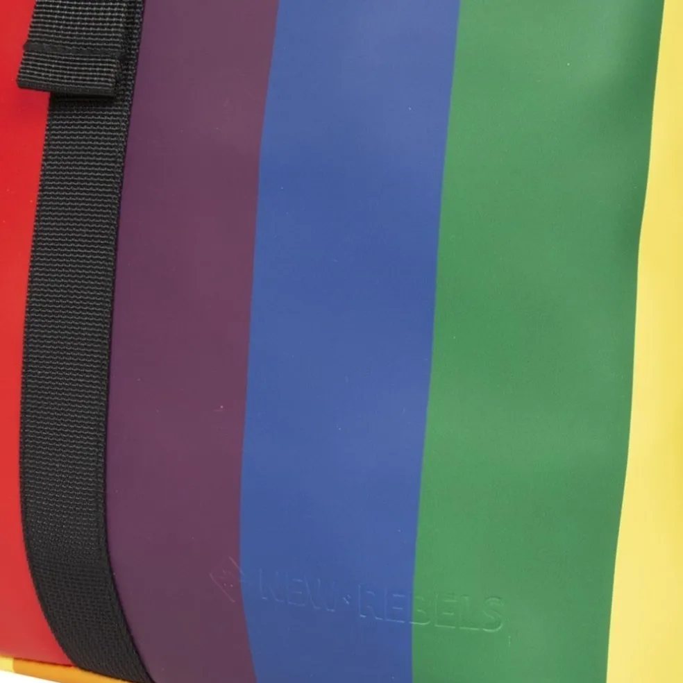 New Rebels ® Rainbow Rolltop Rucksack Mini 27X8X33Cm - Rainbow