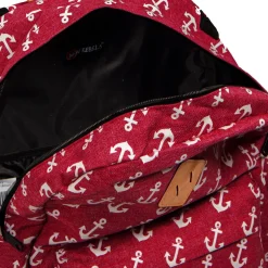 New Rebels ® Sealife Rucksack Burgundy