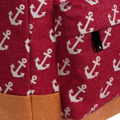 New Rebels ® Sealife Rucksack Burgundy
