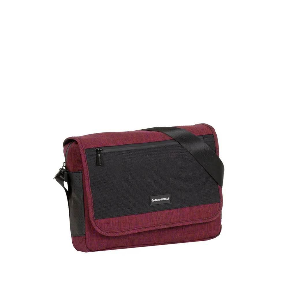 New Rebels ® Solar 25 - Medium Umhängetasche A5 - Crossbodytasche - Burgundy