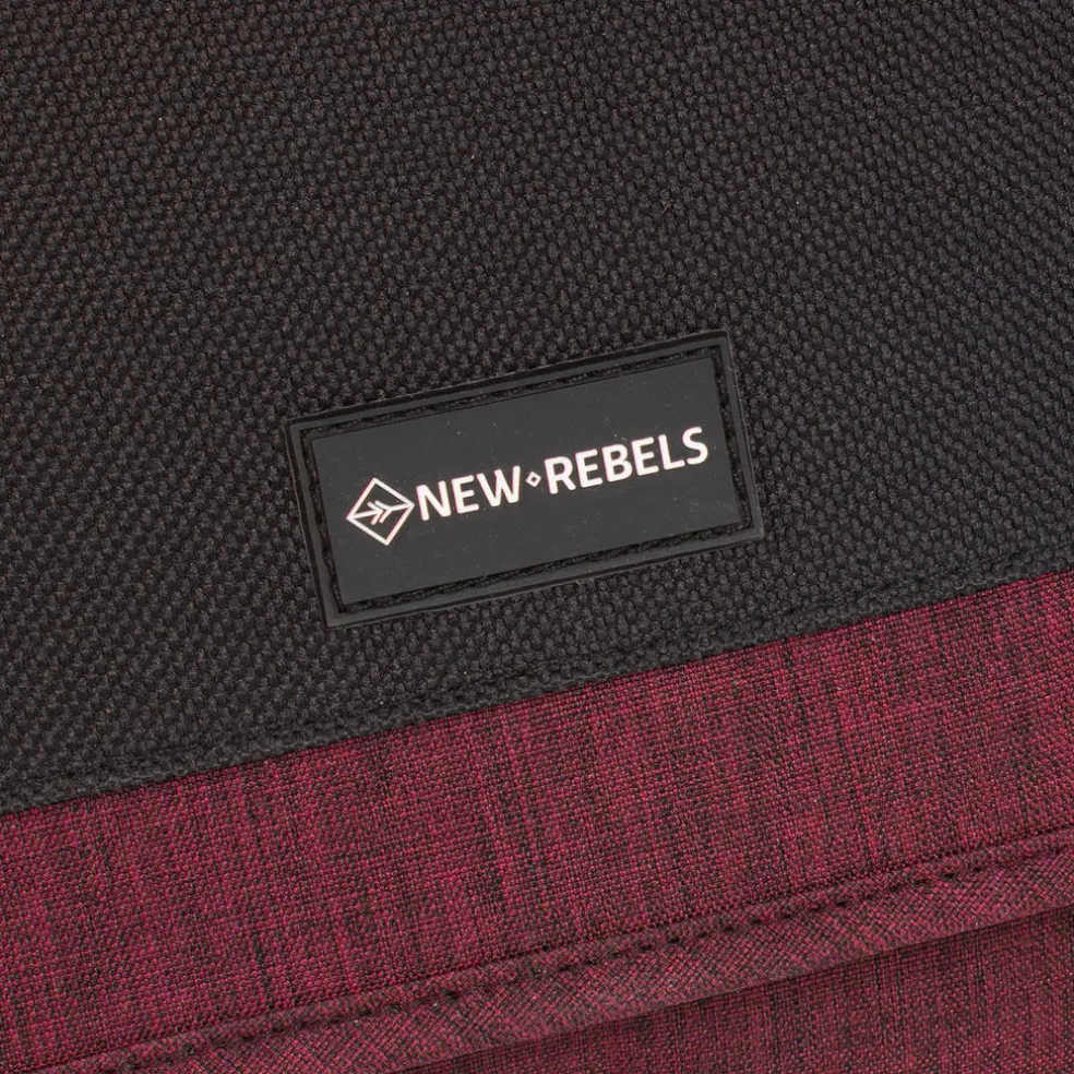 New Rebels ® Solar 25 - Medium Umhängetasche A5 - Crossbodytasche - Burgundy