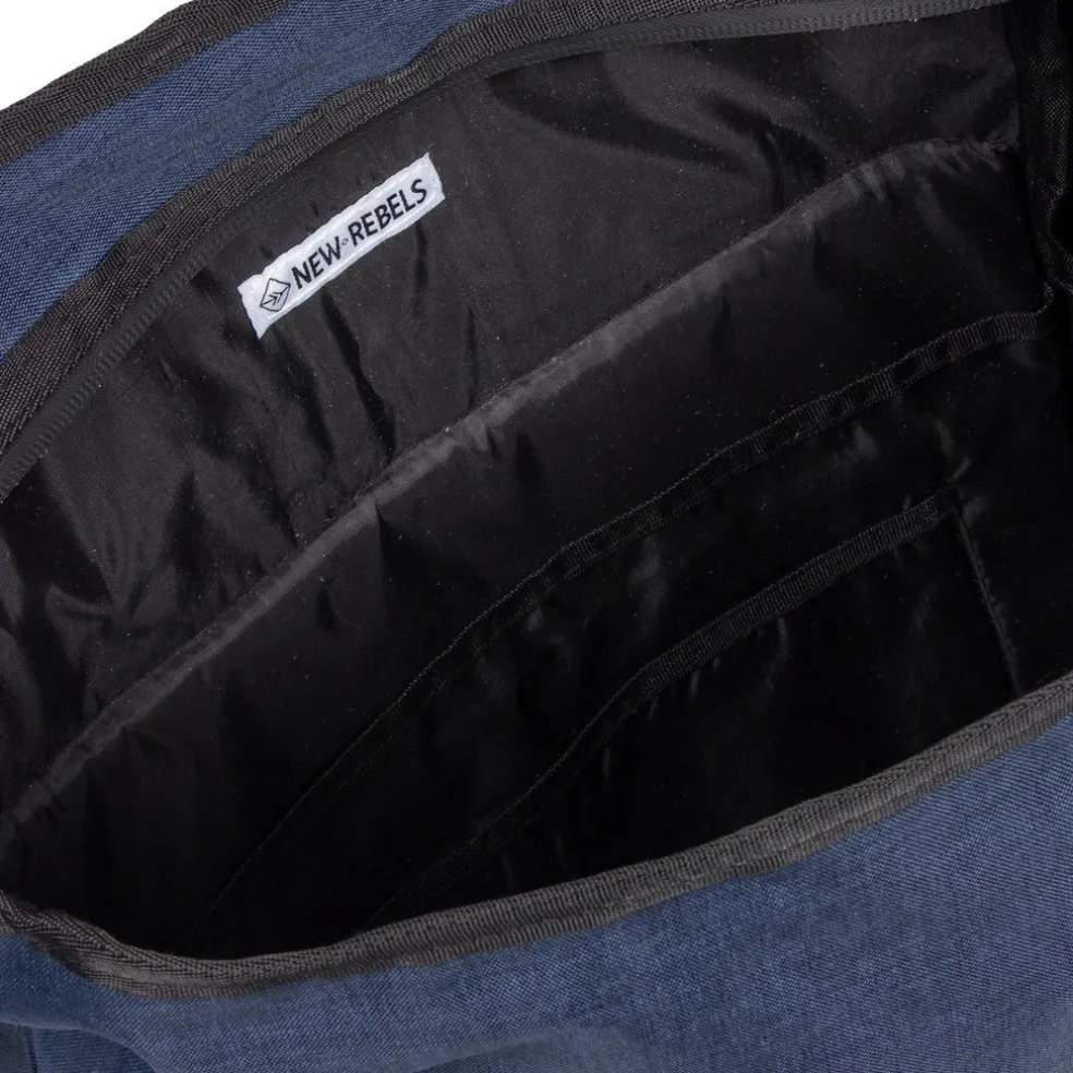 New Rebels ® Solar - Rucksack - Rolltop - Schattenblau20L - Wasserabweisend
