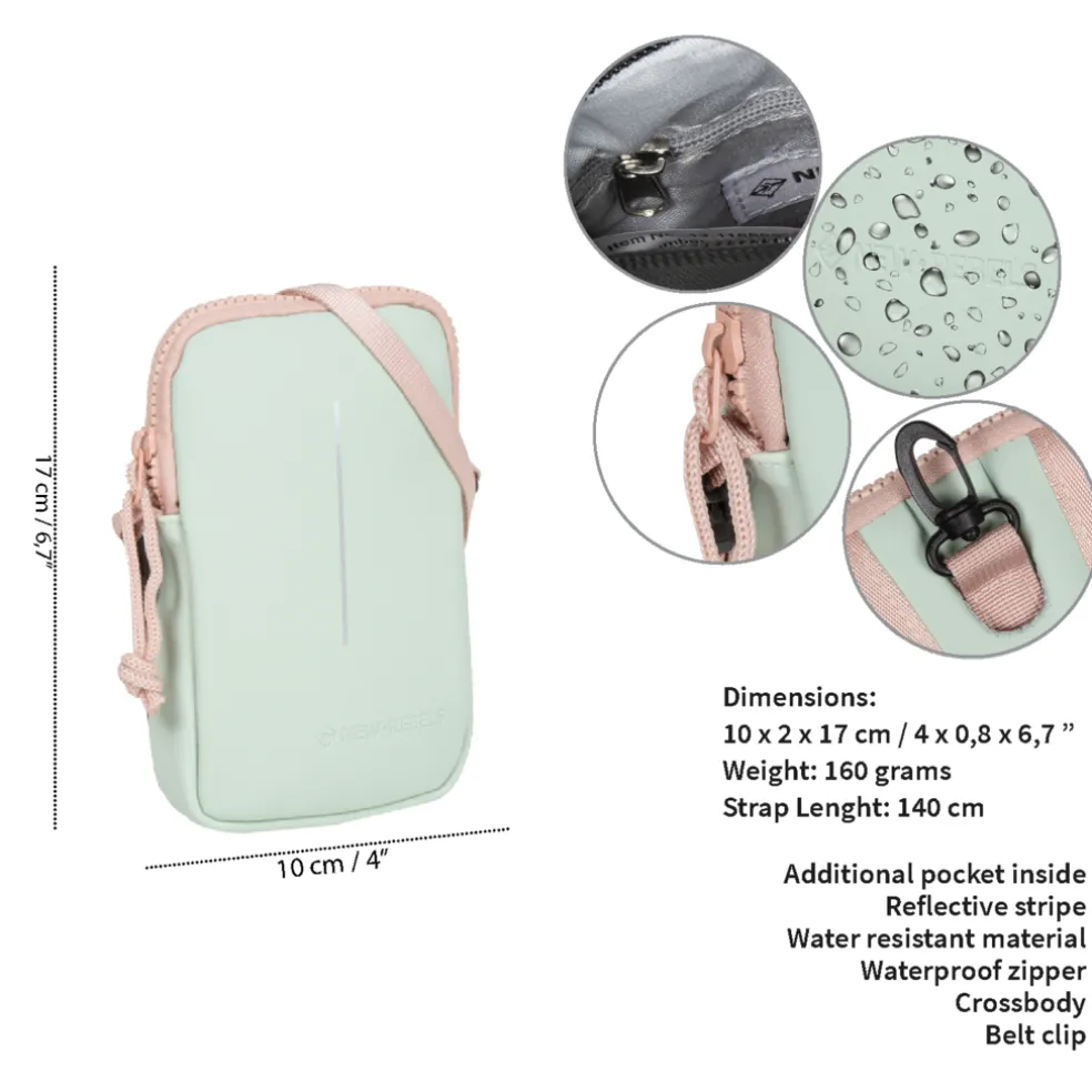 New Rebels ® Tim Mint Blau/Soft Rosa Handytasche