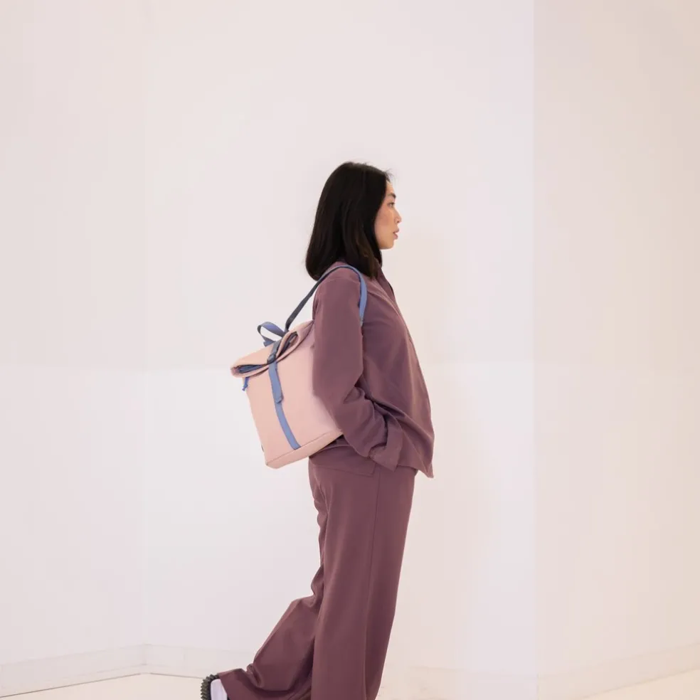 New Rebels ® Tim Rolltop Rucksack Small Soft Rosa/Lila