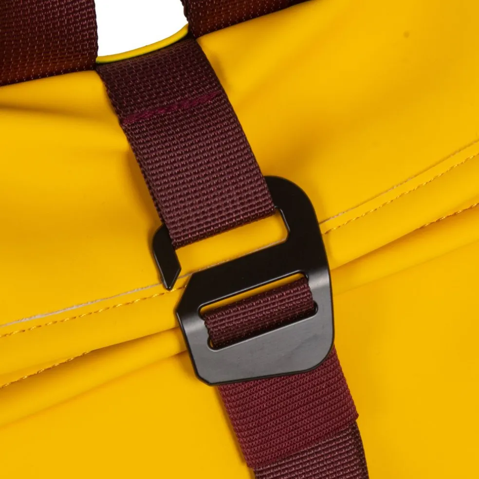 New Rebels ® Tim Rolltop Rucksack Small Gelb/Burgundy