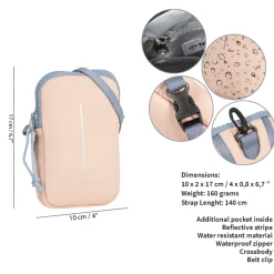 New Rebels ® Tim Soft Rosa/Soft Blau Handytasche
