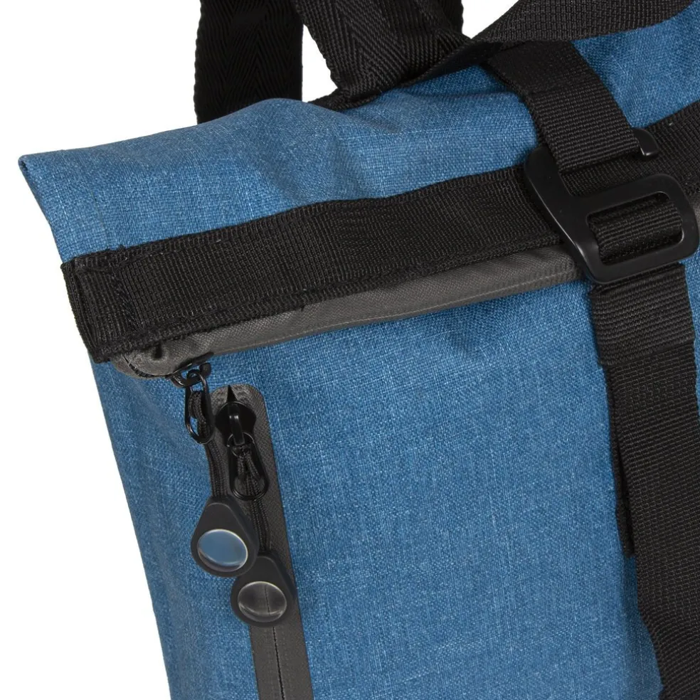 New Rebels ® Vepo - Rolltop - Rucksack - Wasserdicht - 7 Liter - Rugtas - - Blau