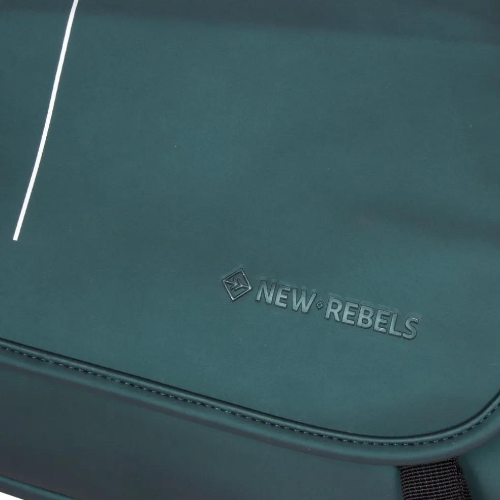New Rebels ® William - Umhängetasche - Dunkelgrün 10L - Wasserabweisend