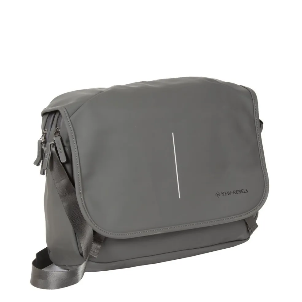 New Rebels ® William - Umhängetasche - Grau 10L - Wasserabweisend