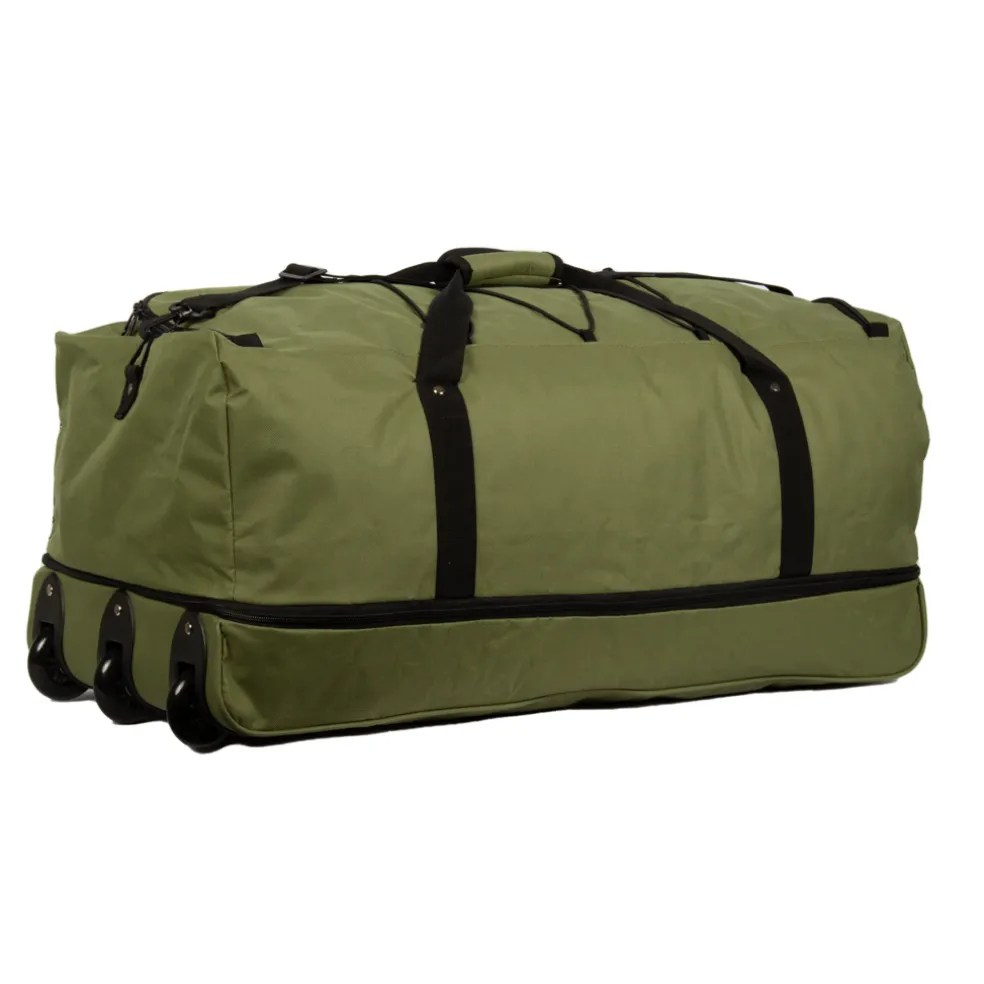 New Rebels Airmont Newark Olive110L Rollbarer Trolley Reisetasche Wasserabweisend