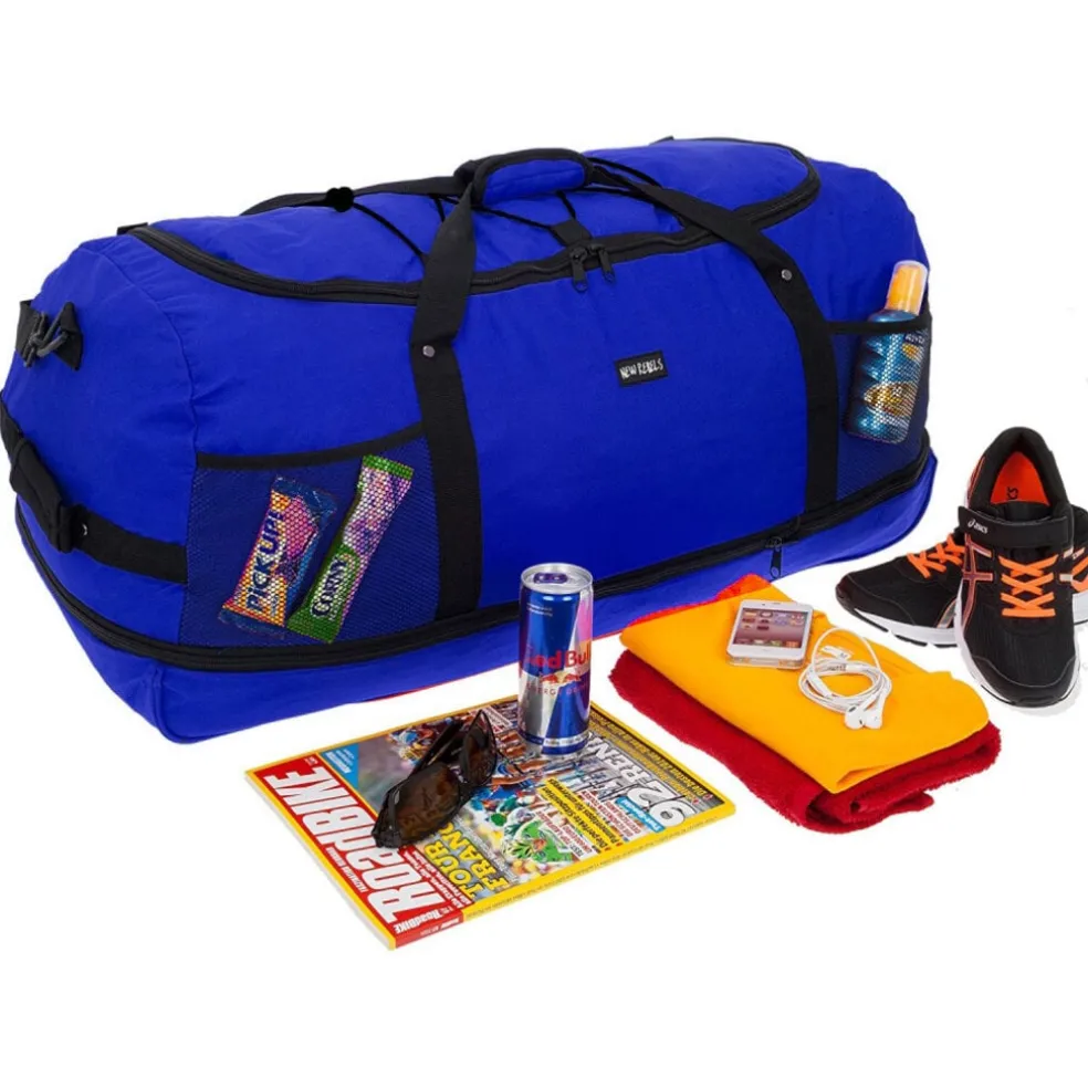 New Rebels Airmont Newark Cobalt 110L Rollbarer Trolley Reisetasche Wasserabweisend