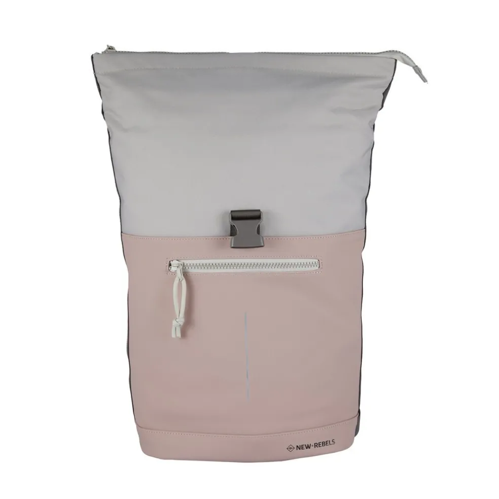 New Rebels Backham New York Altrosa 21L Rolltop Wasserabweisend Laptop 15.6"