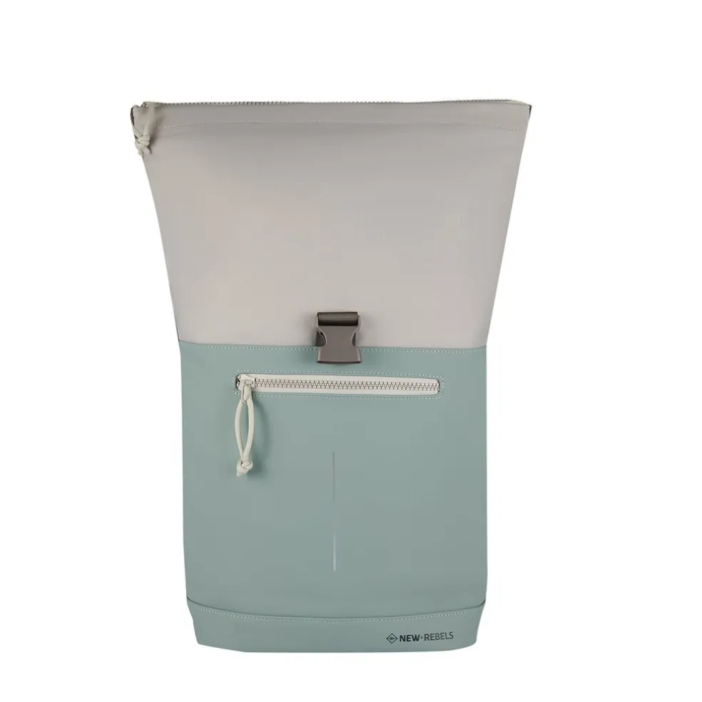 New Rebels Backham New York Salie Grün 21L Rolltop Wasserabweisend Laptop 15.6"