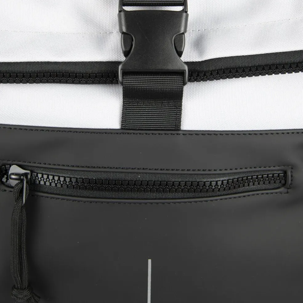 New Rebels Backham New York Schwarz Reflexion 21L Rolltop Wasserabweisend Laptop 15.6"
