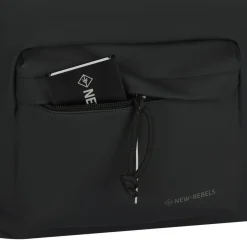 New Rebels Backham Springfield Schwarz Reflexion 16L Rucksack Wasserabweisend Laptop 14